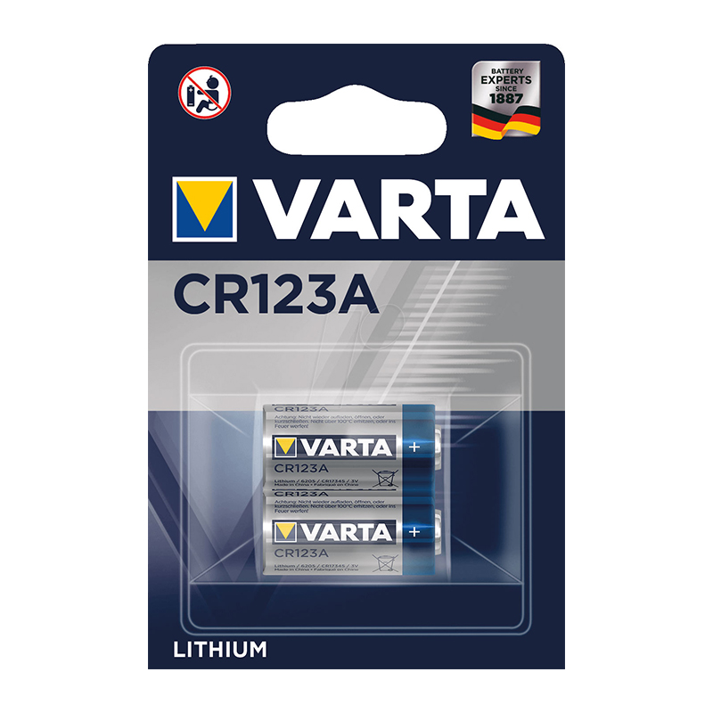 Imagem de Pilha Varta CR123A Pack 2 unidades