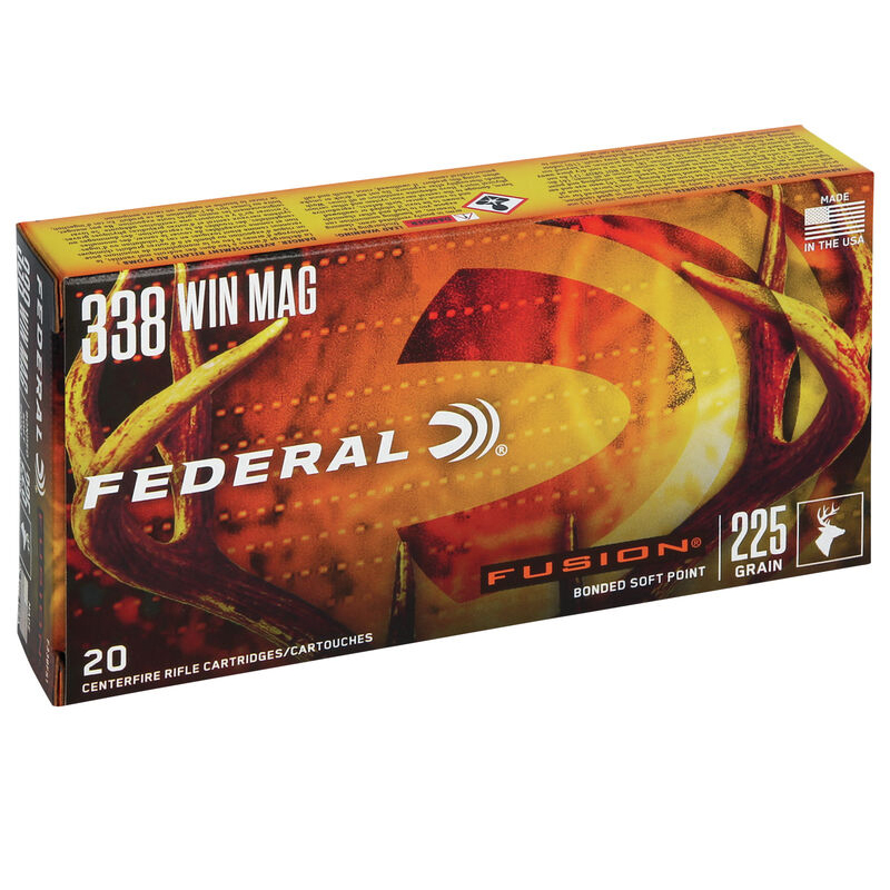 Imagem de Caixa 20 Balas Federal 338wm 225gr Fusion
