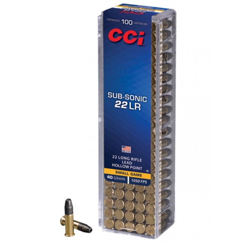 Imagem de Muni&ccedil;&otilde;es CCI 22LR Sub-sonic 40grs cx100