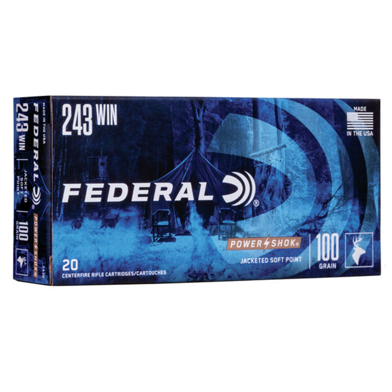 Imagem de Muni&ccedil;&otilde;es Federal Cal243w 100grs SP Power Shock