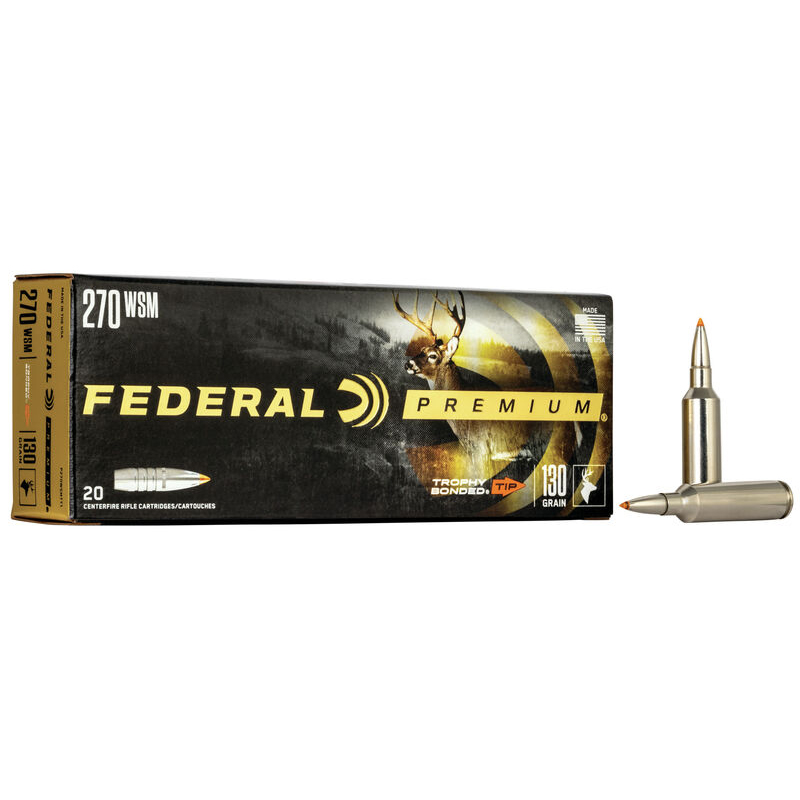 Imagem de Muni&ccedil;&otilde;es Federal 270WSM 140gr Trophy Bonded Tip