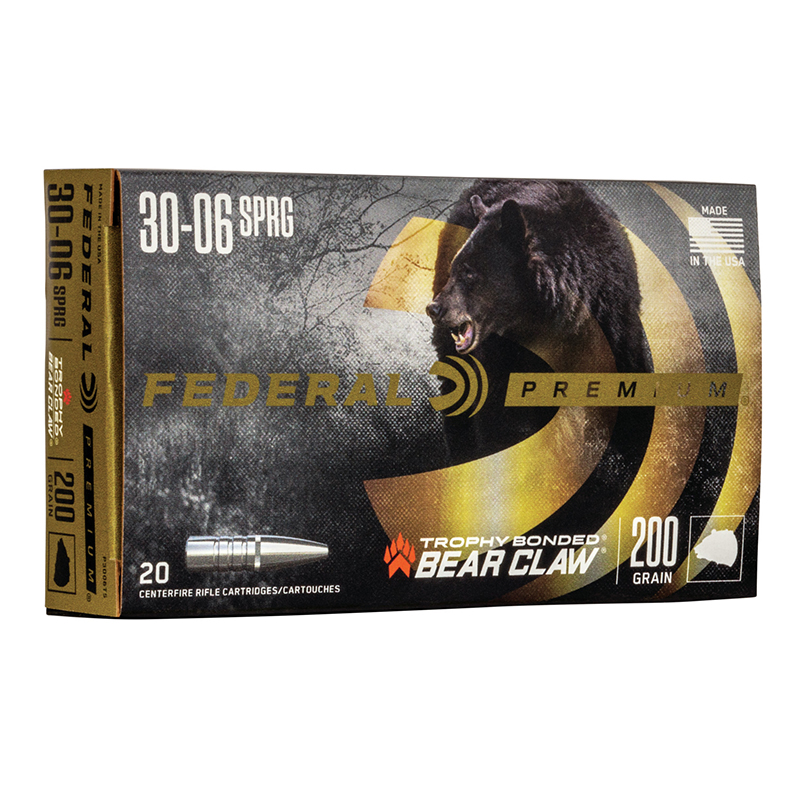 Imagem de Muni&ccedil;&otilde;es Federal Cal.30.06SPRG 200gr Bear Claw