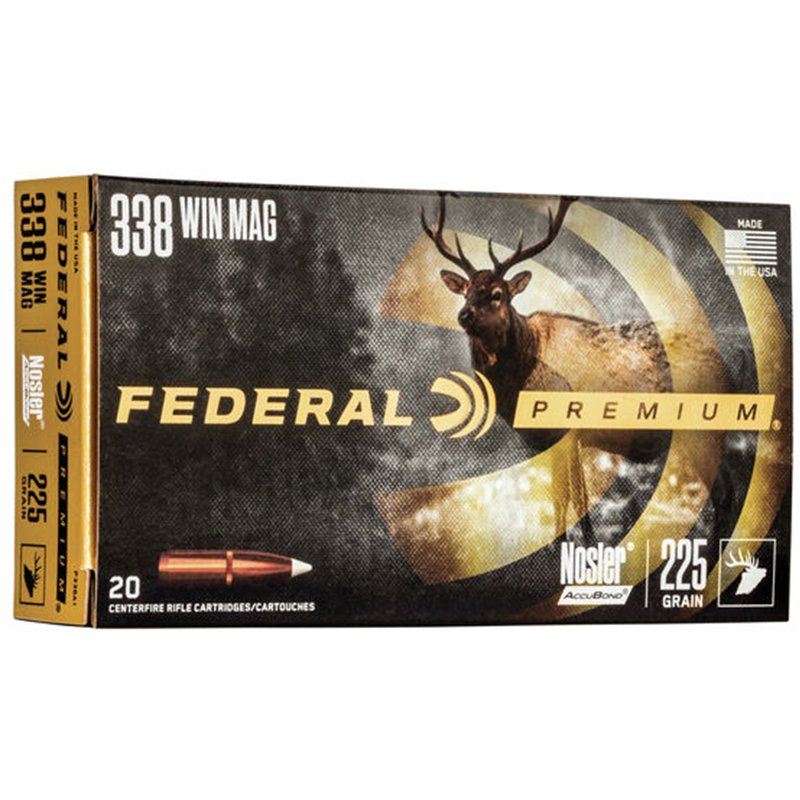 Imagem de Muni&ccedil;&otilde;es Federal Cal338wm 225grs Nosler Accubond
