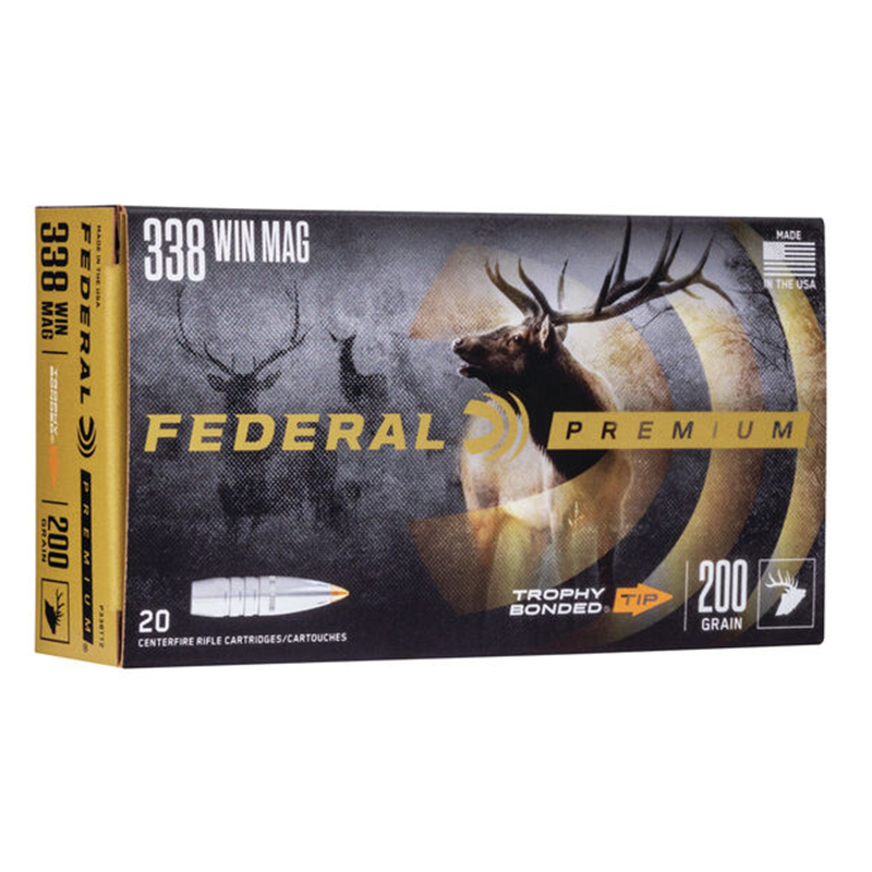 Imagem de Muni&ccedil;&otilde;es Federal Cal338wm 200grs Trophy Bonded Tip