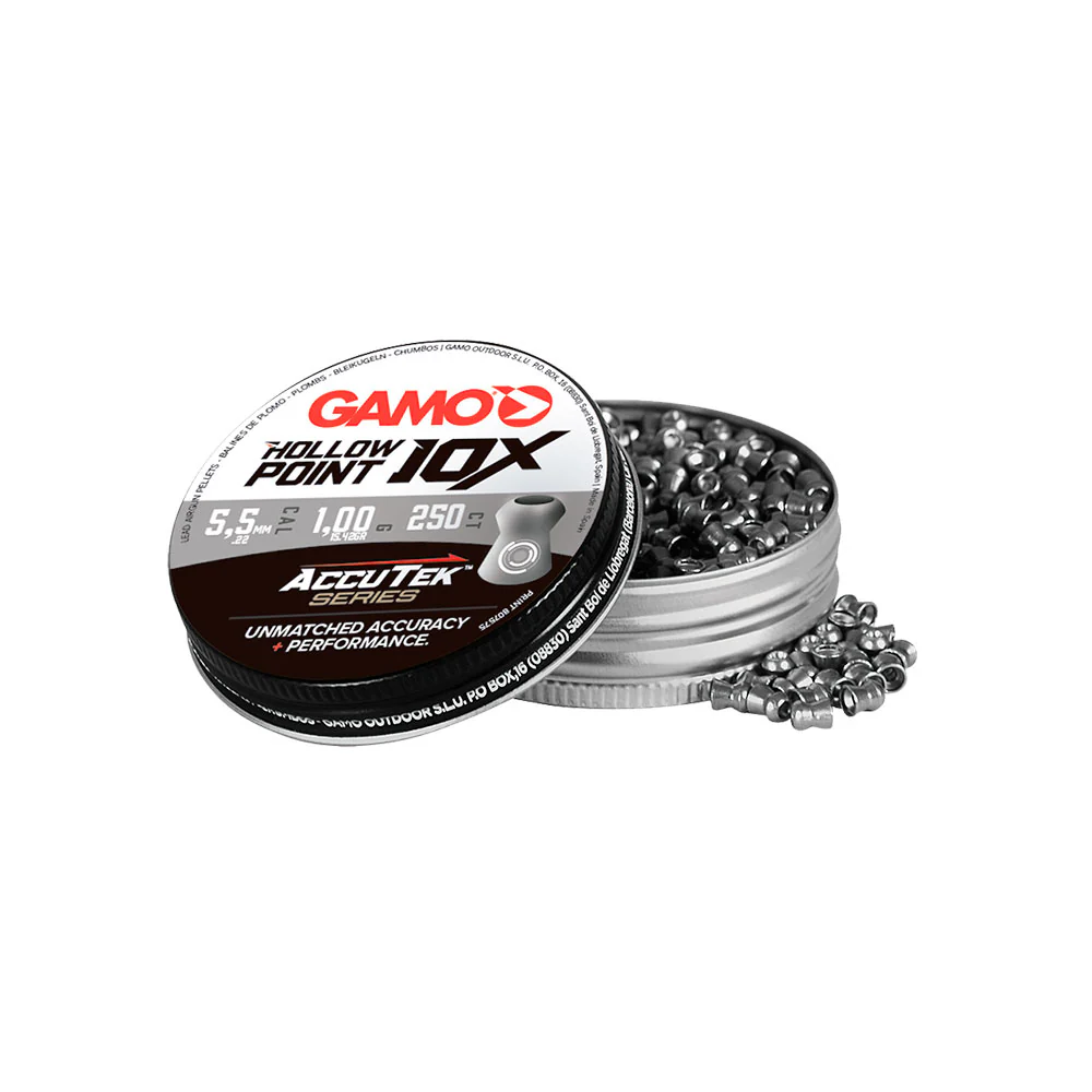 Imagem de Chumbo Gamo Hollow Point AccuTek Cal 5.5 Cx250