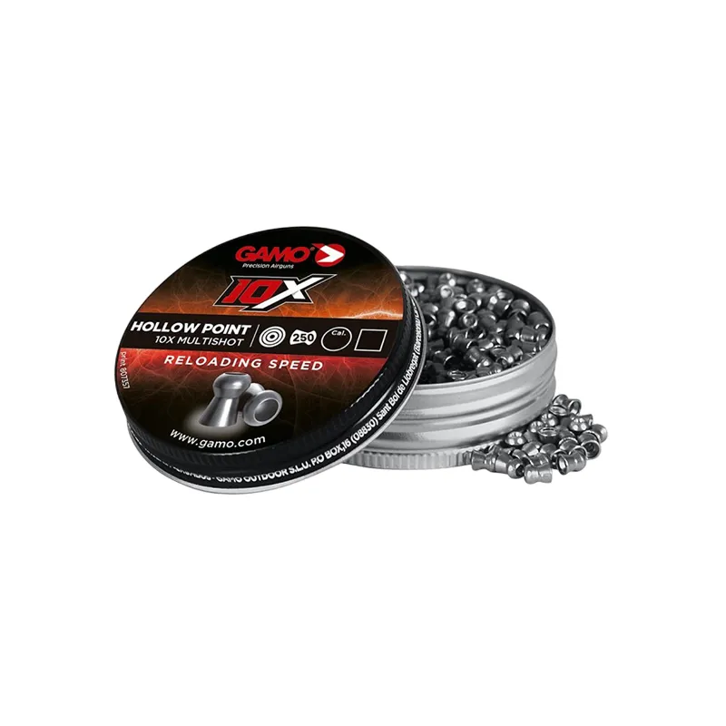 Imagem de Chumbo Gamo Hollow Point 10x AccuTek Cal 5.5 Cx250