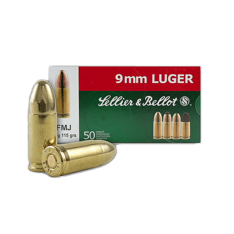 Imagem de Sellier Bellot 9MM Luger FMJ 115 Grs