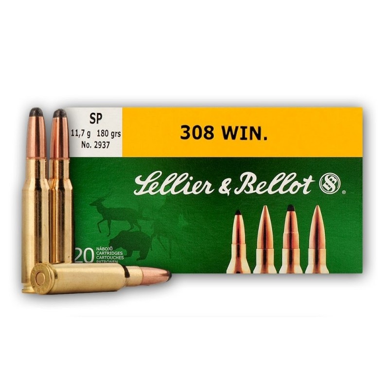 Imagem de Balas Sellier & Bellot 308win SP 180Gr