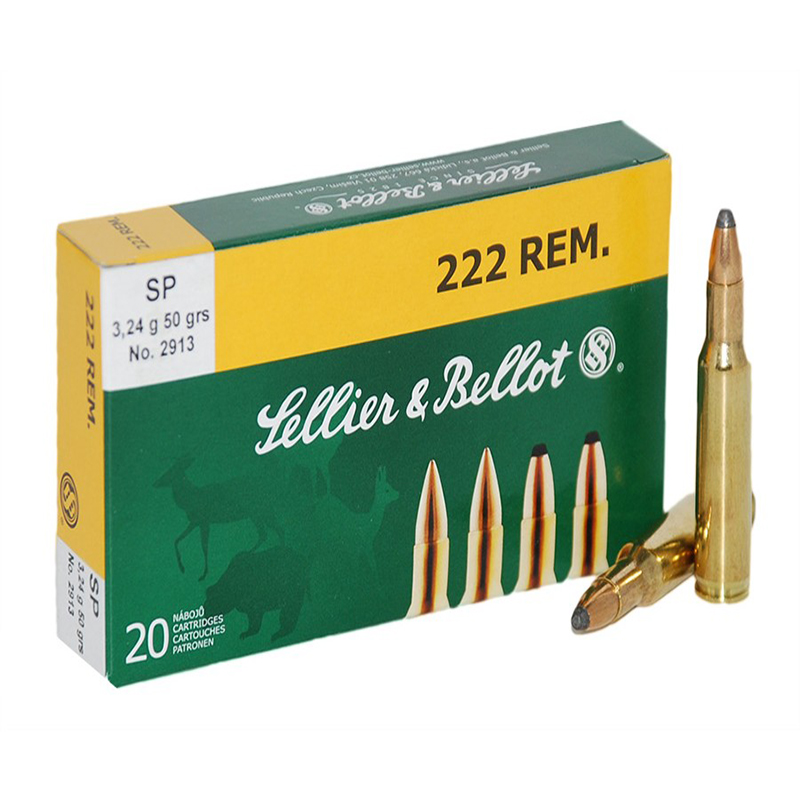 Imagem de Balas Sellier & Bellot 222 REM SP 50 Grs