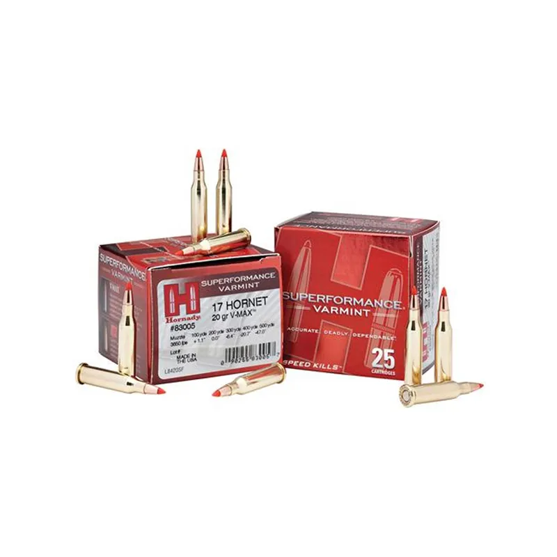Imagem de Balas Hornady 17 Hornet 20gr V-Max SPF
