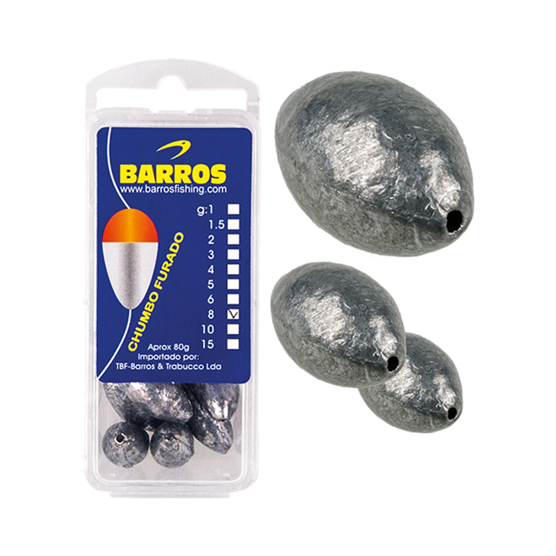 Imagem de Chumbo Furado Barros Oval 2.0g
