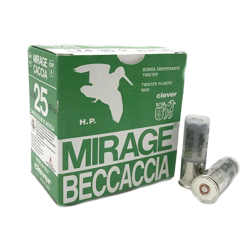 Imagem de Cx 25 Cartuchos Mirage Beccacia 12GA