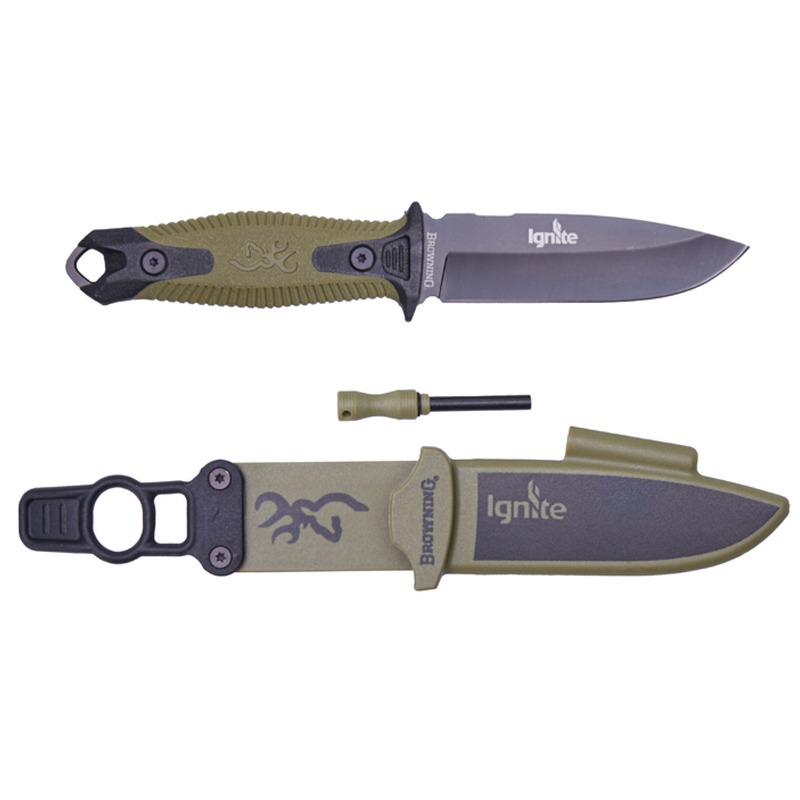 Imagem de Faca Ignite Browning Preto/Verde 10cm