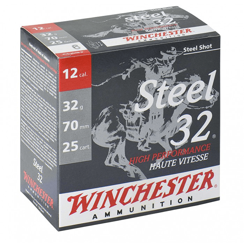 Imagem de Cx 25 Cartuchos Winchester Steel 32gr Cal12