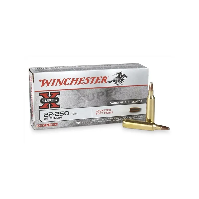Imagem de Muni&ccedil;&atilde;o Winchester 22-250 Rem. 55gr Power Point