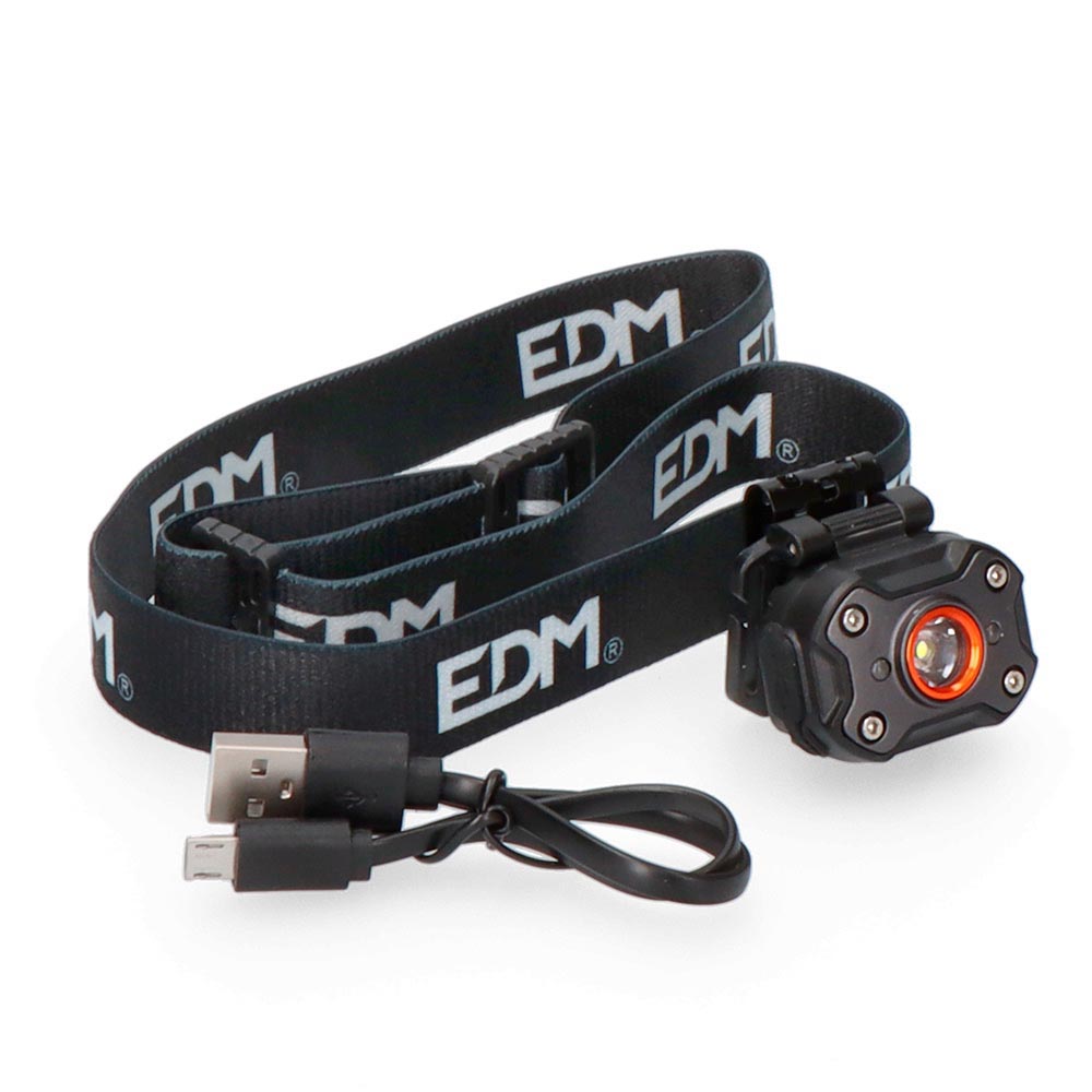 Imagem de Lanterna de Cabe&ccedil;a Frontal EDM 1Led 400Lm