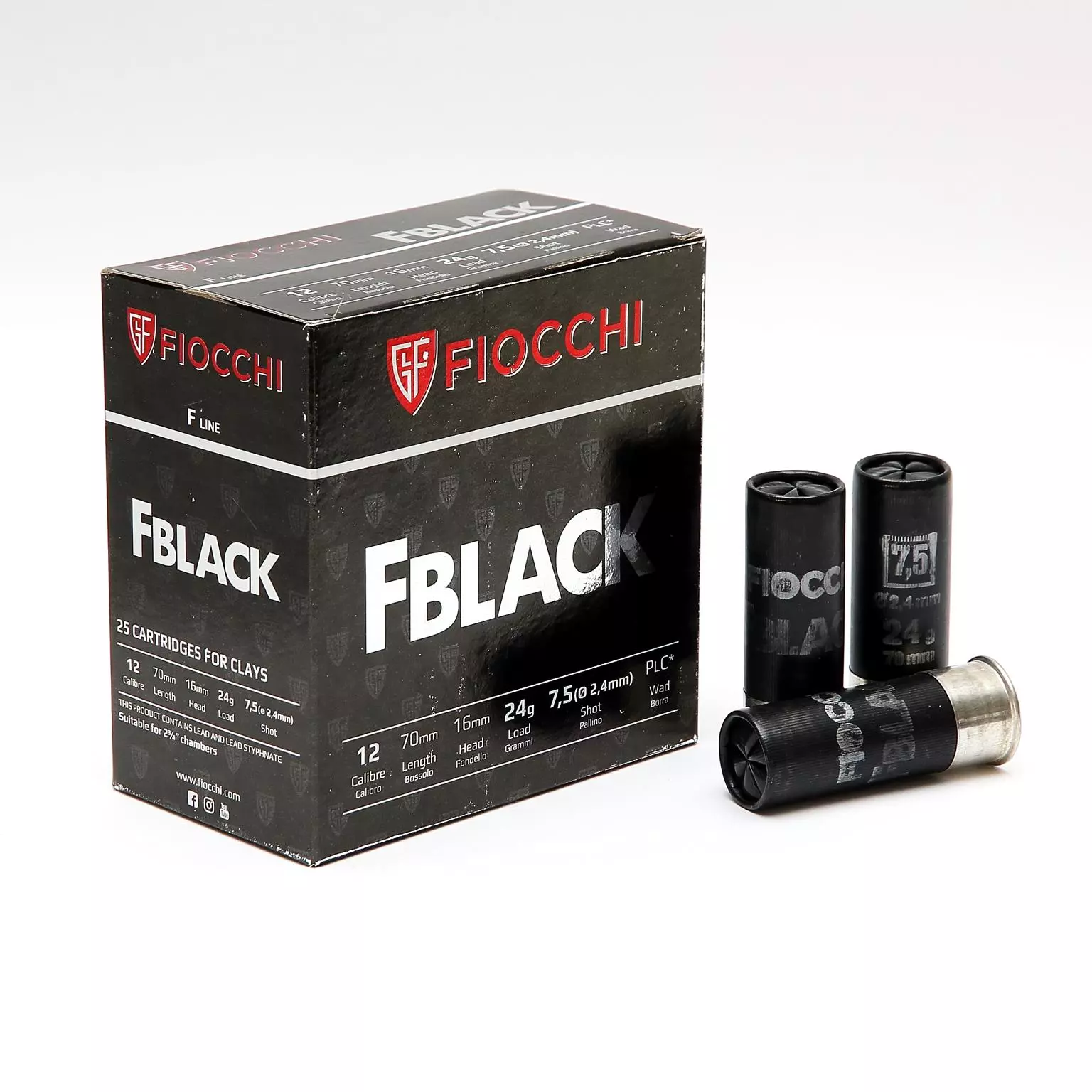 Imagem de Cx 25 Fiocchi Fblack 24gr