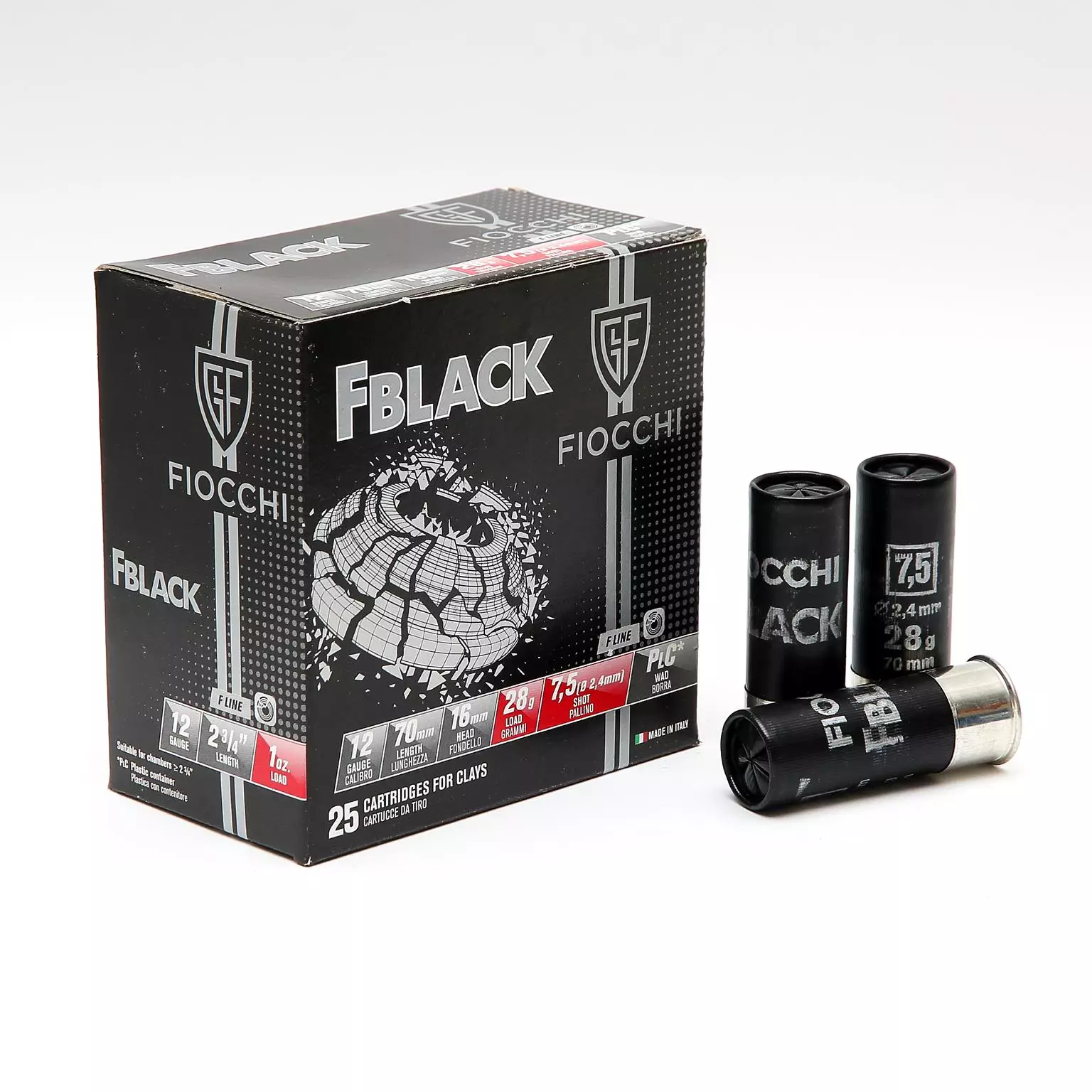 Imagem de Cx 25 Fiocchi Fblack 28gr