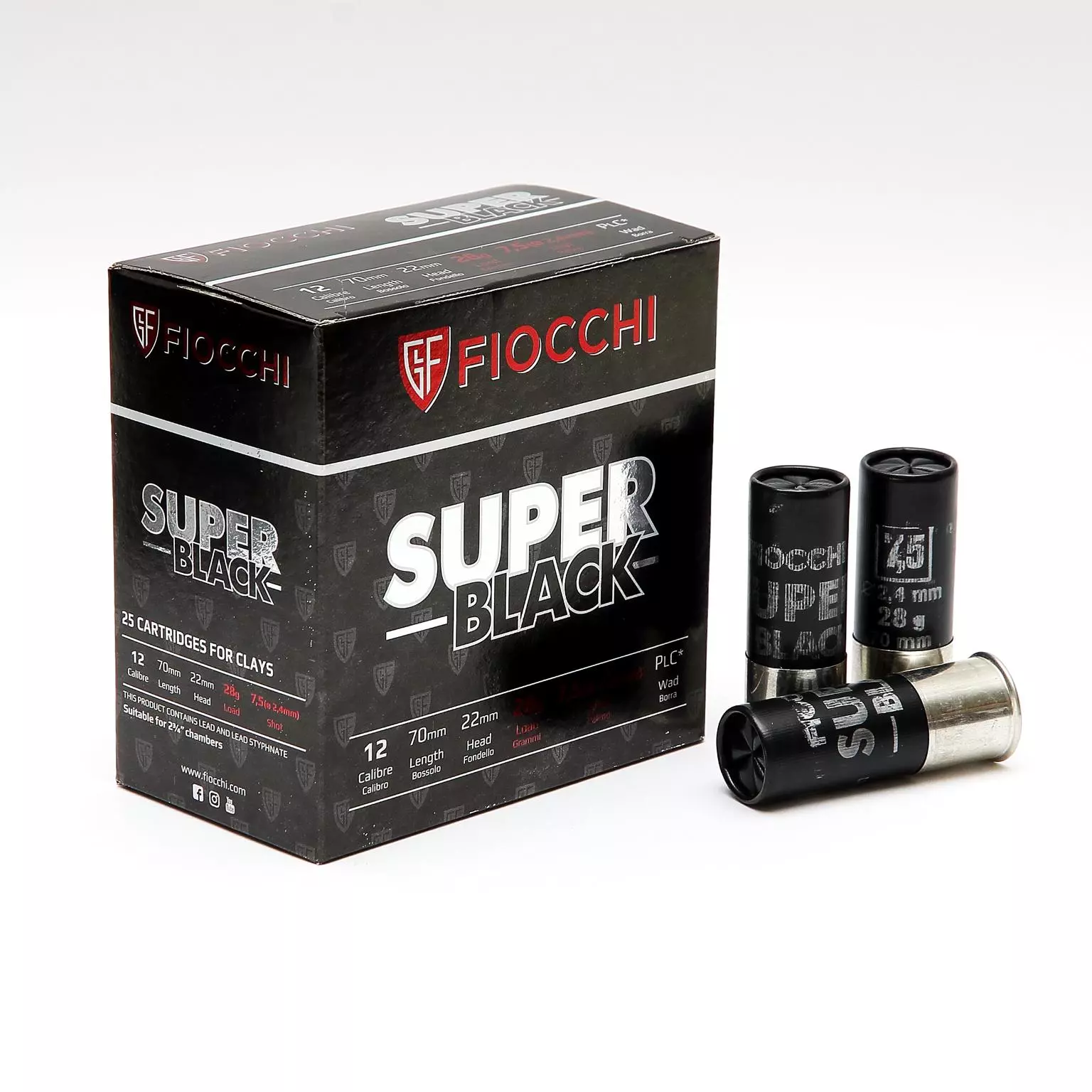 Imagem de Cx 25 Fiocchi Super Black 28gr
