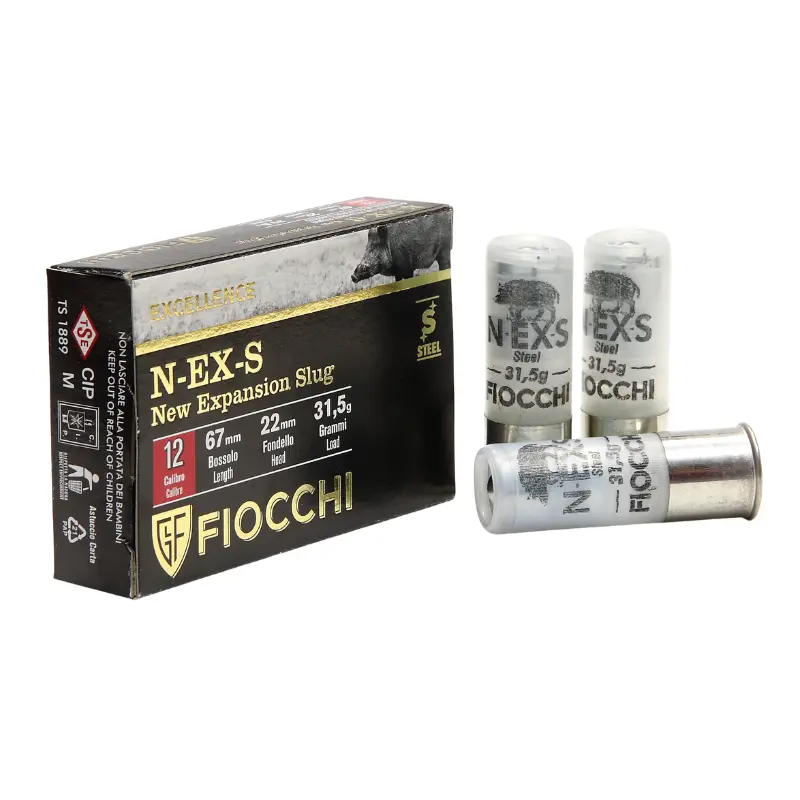 Imagem de Cx 5 Fiocchi Bala N-EX-S Steel 31,5