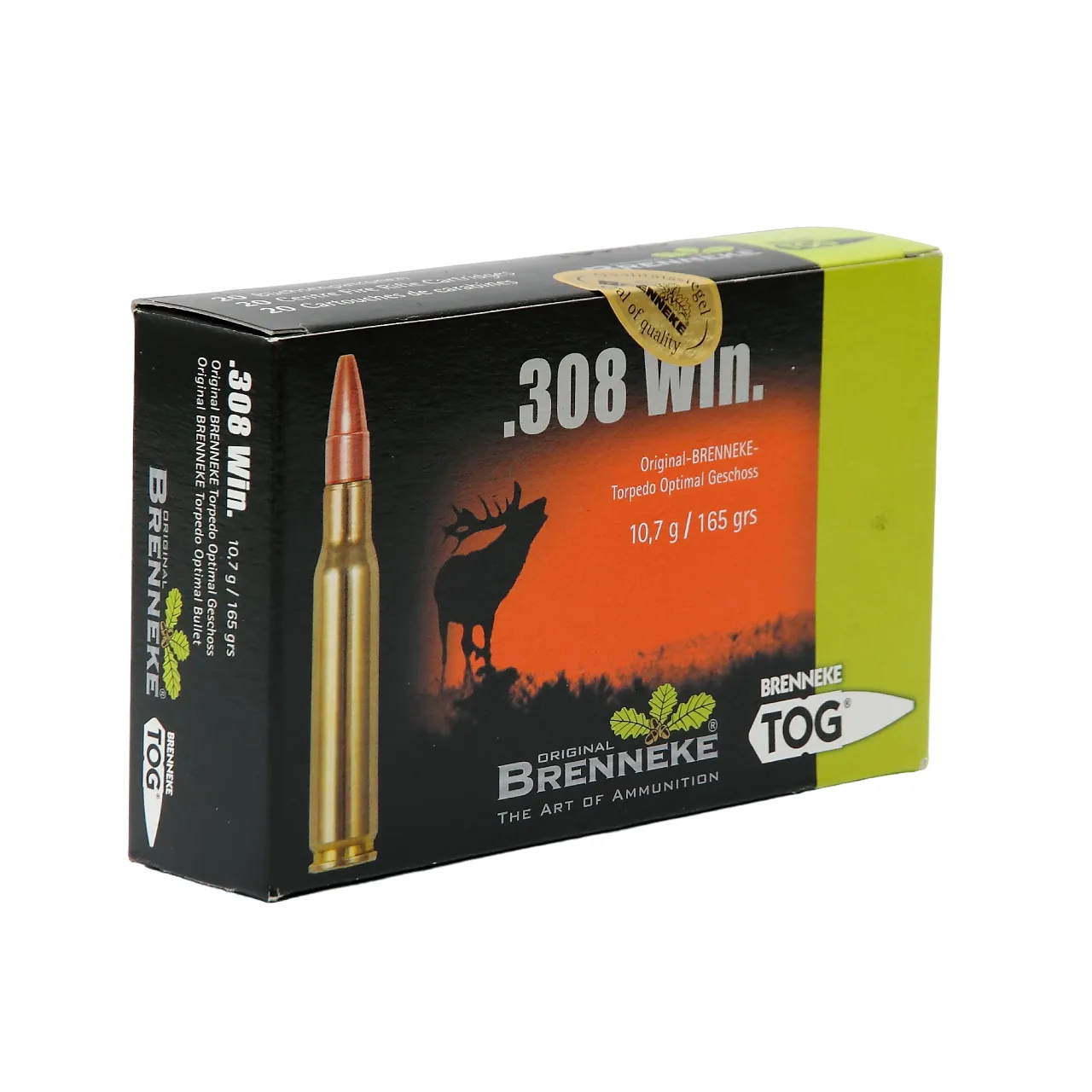 Imagem de Cx 20 Brenneke TOG 10,7g/165gr .308WIN