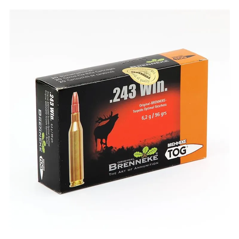 Imagem de Cx 20 Brenneke TOG 6,2g/96gr .243WIN