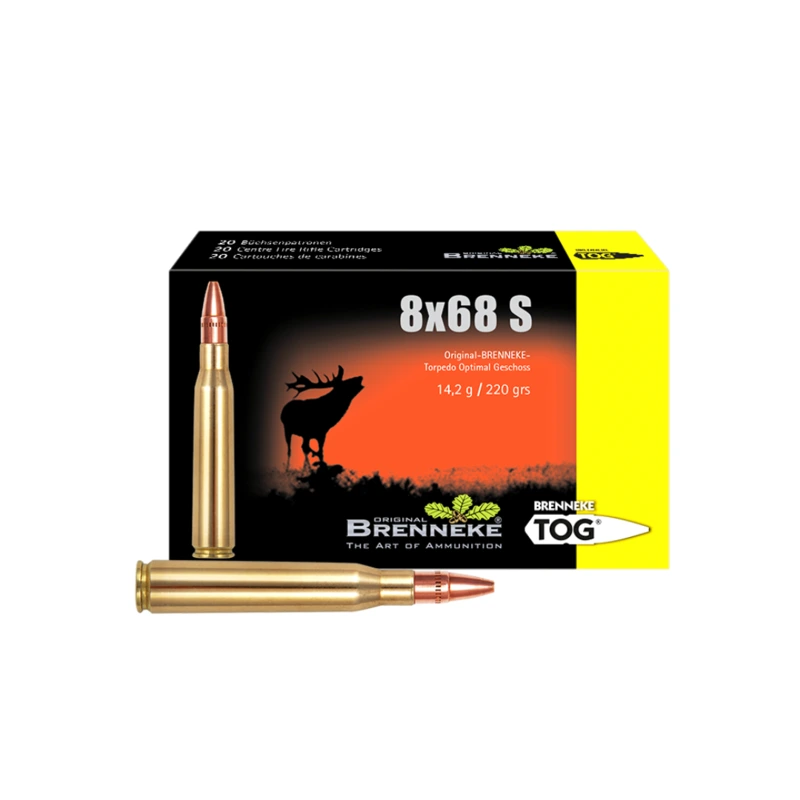 Imagem de Cx 20 Brenneke TOG 14,2g/220gr 8x68S