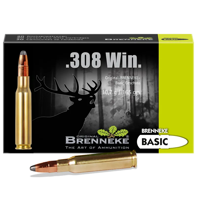 Imagem de Cx 20 Brenneke BASIC 10.7g/165gr 308WIN