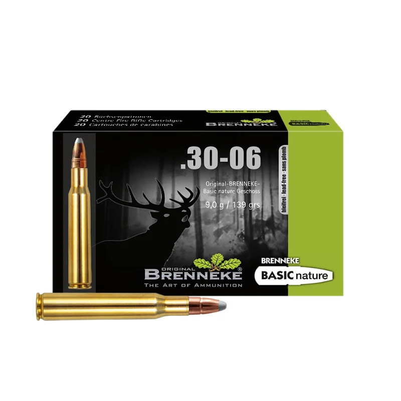 Imagem de Cx 20 Brenneke BASIC Nature 9.0g/139gr 30.06SPRG