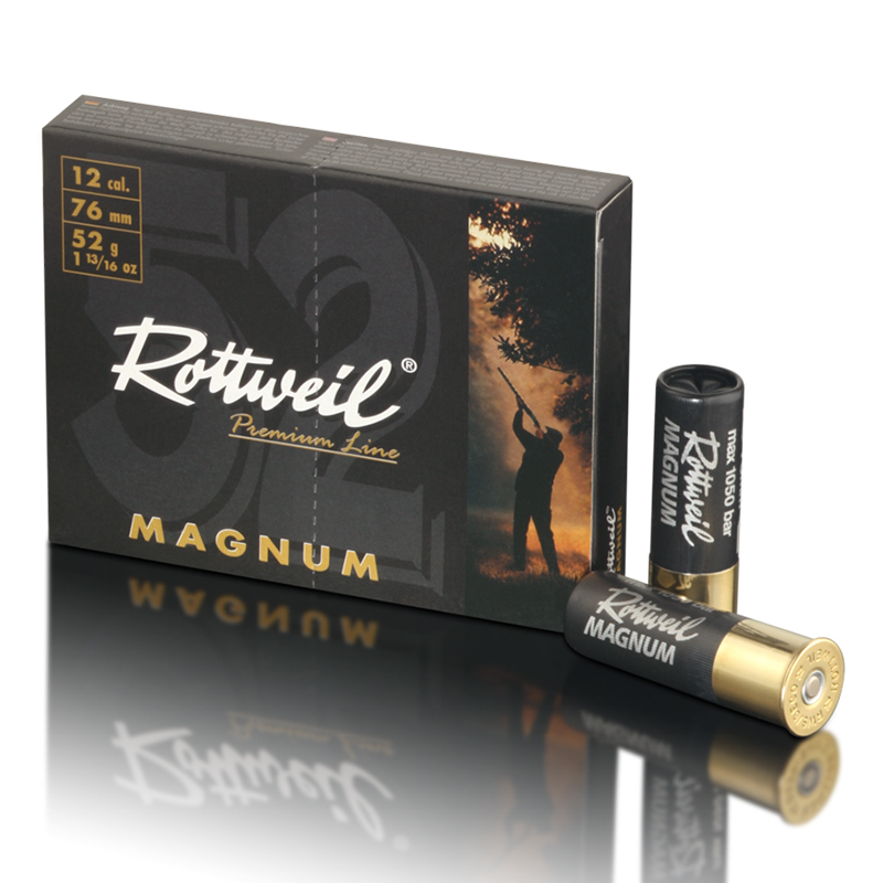 Imagem de Cx  10 Cartuchos Rottweil Magnum 52 gr