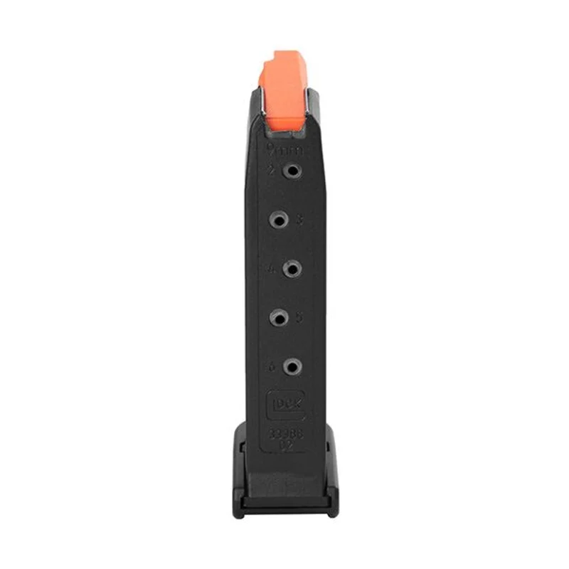 Imagem de Carregador GLOCK 43 c/ extensor (6 tiros) base laranja