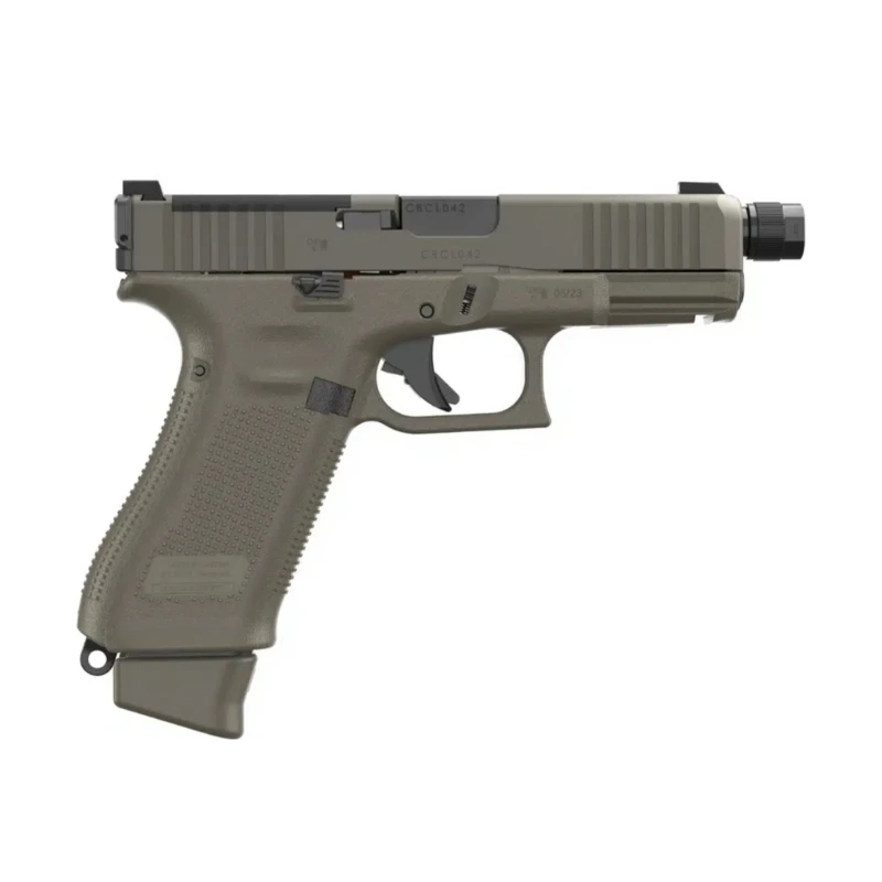 Imagem de Pistola Glock 45 Cal 9 MM Hunter Edition GEN5/MOS/FS Cano Roscado M13.5x1 left Green